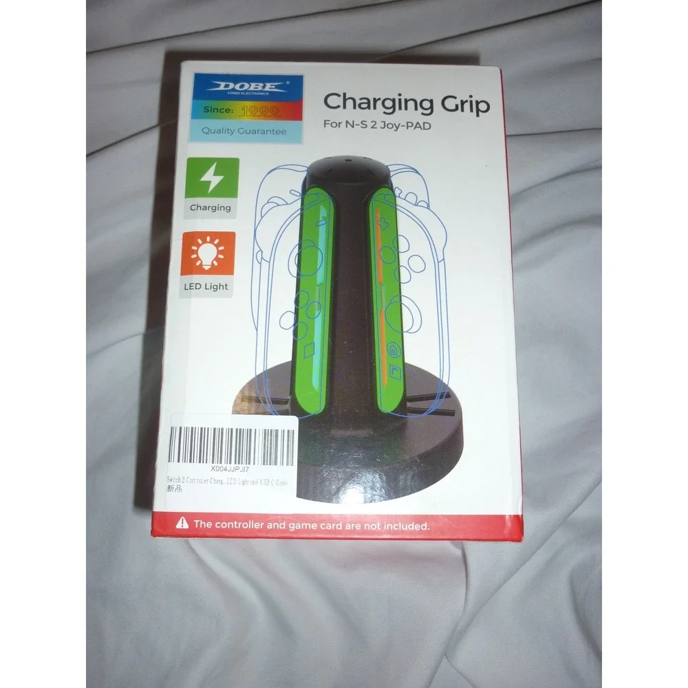 DOBE Charging Grip for Nintendo Switch Joy-Con LED Light‎ USB-C TNS-1188 Black